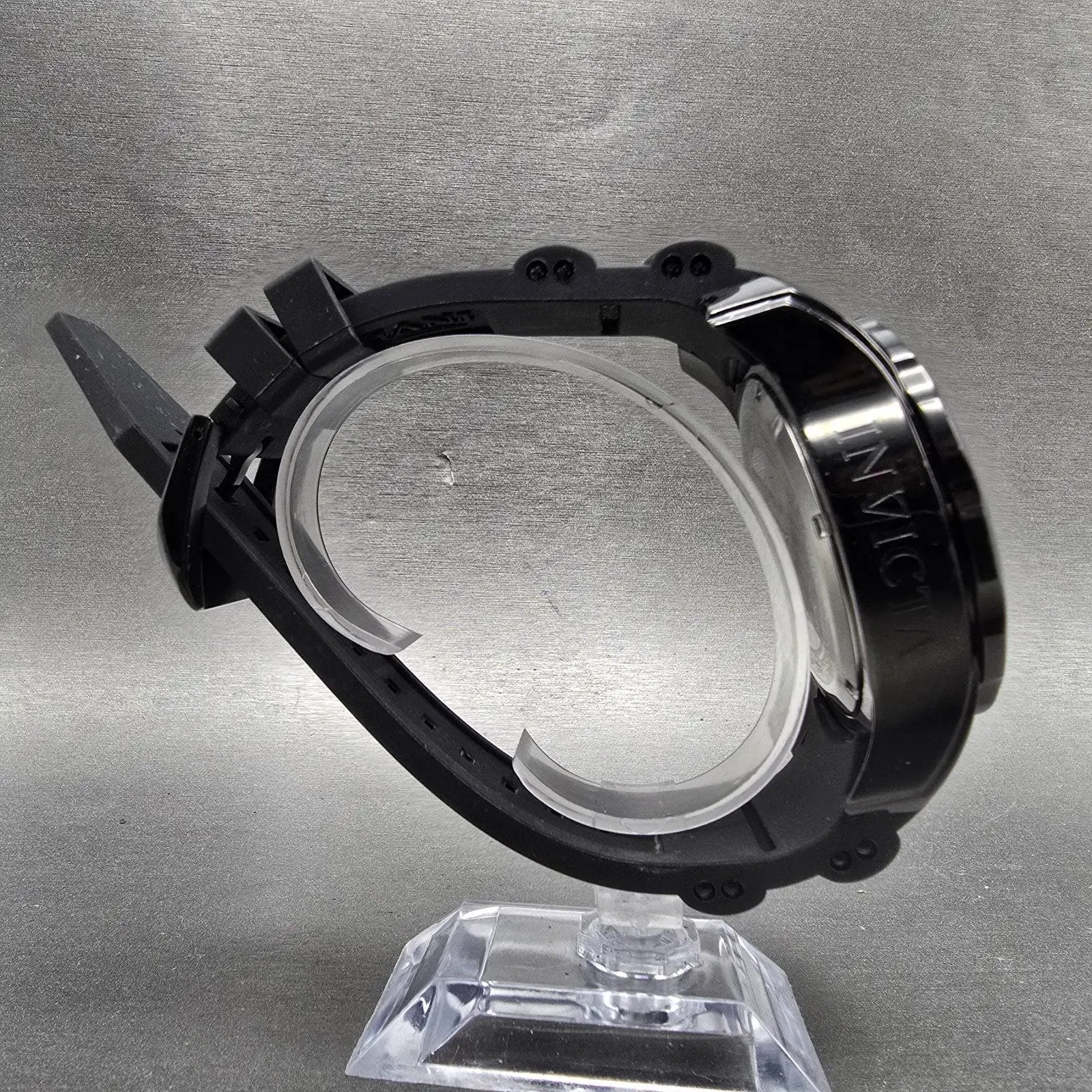 Invicta Pro Diver Chronograph Watch Men 48mm Black Dial Black Tone 6986 New Batt8