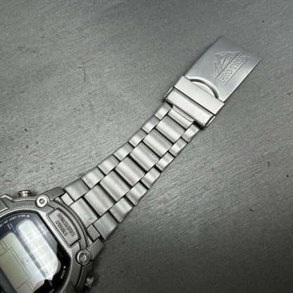 Casio ProTrek PRT-300 Watch Men 47mm Silver Digital Alit-Thermo PARTS8