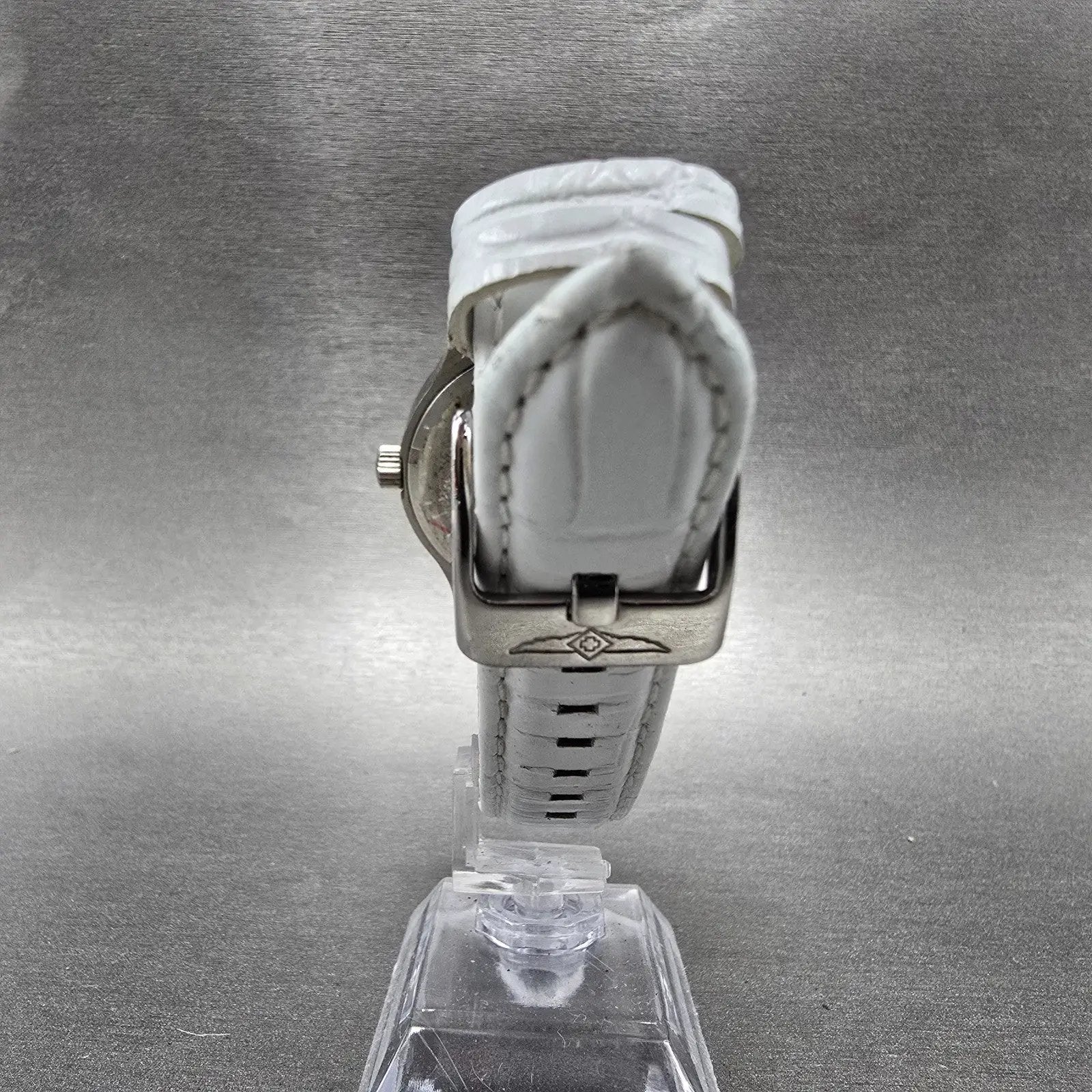 Invicta Angle Watch Women 40mm MOP Dial Silver Tone Round 24591 New Battery7