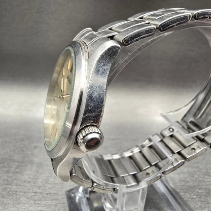 Seiko Alba Watch Men 38mm Champagne Dial Silver Tone Daydate 7N43-0BA0 New Batt2