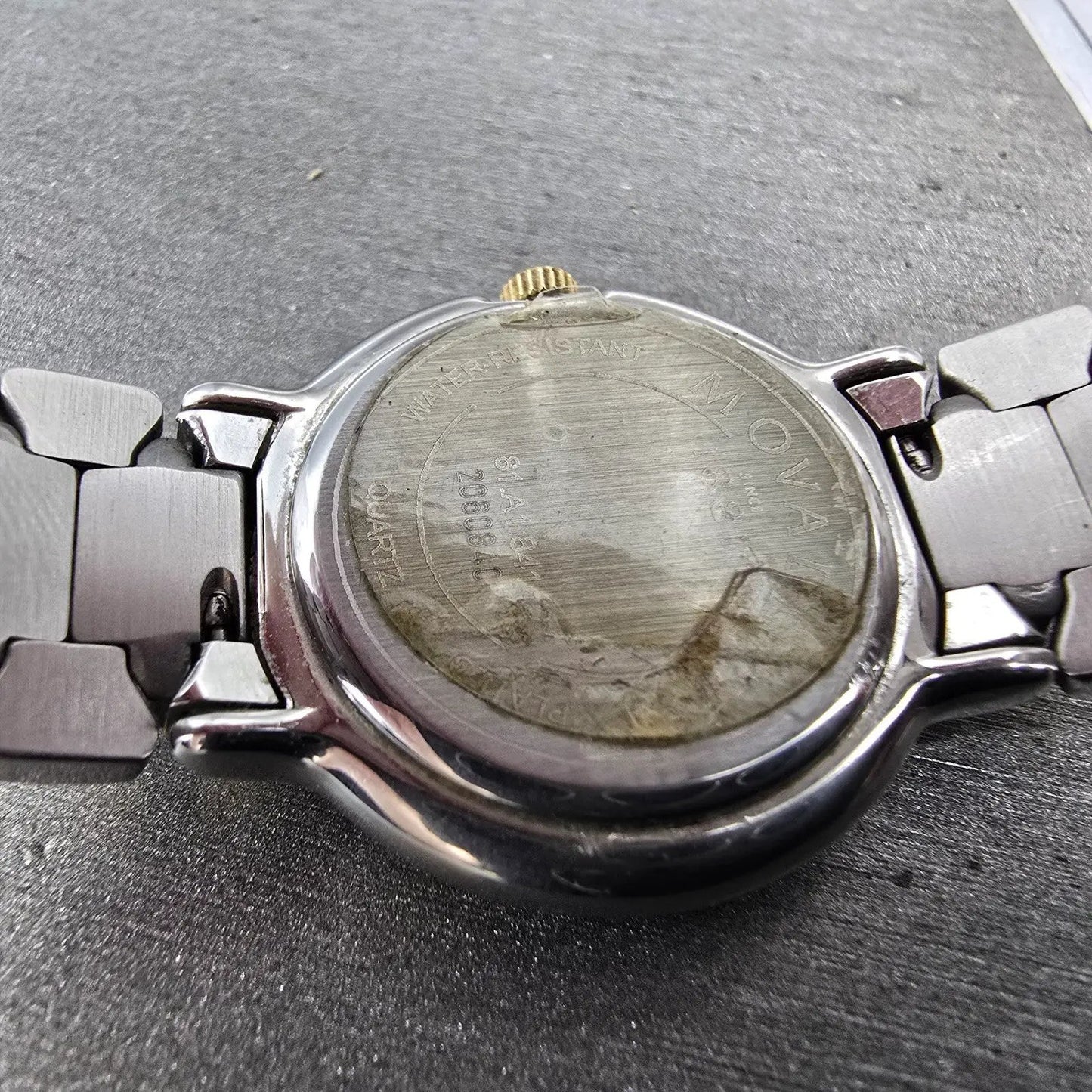 Movado Museum Watch Women 26mm Black Dial Two Tone Round 81.A1.841 New BatteryA9