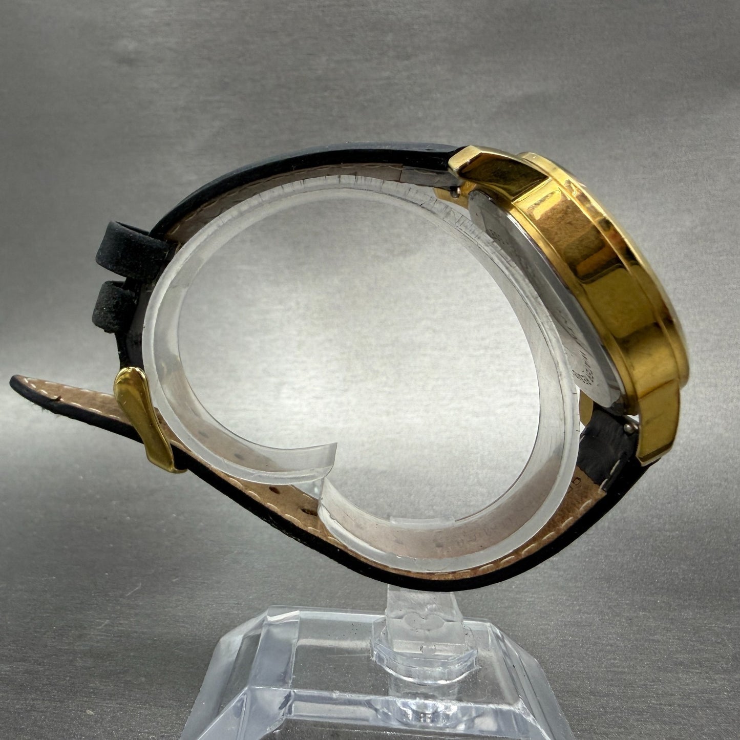 MVMT Boulevard Watch Women 38mm White Dial Gold Tone Date Leather New Battery AB8