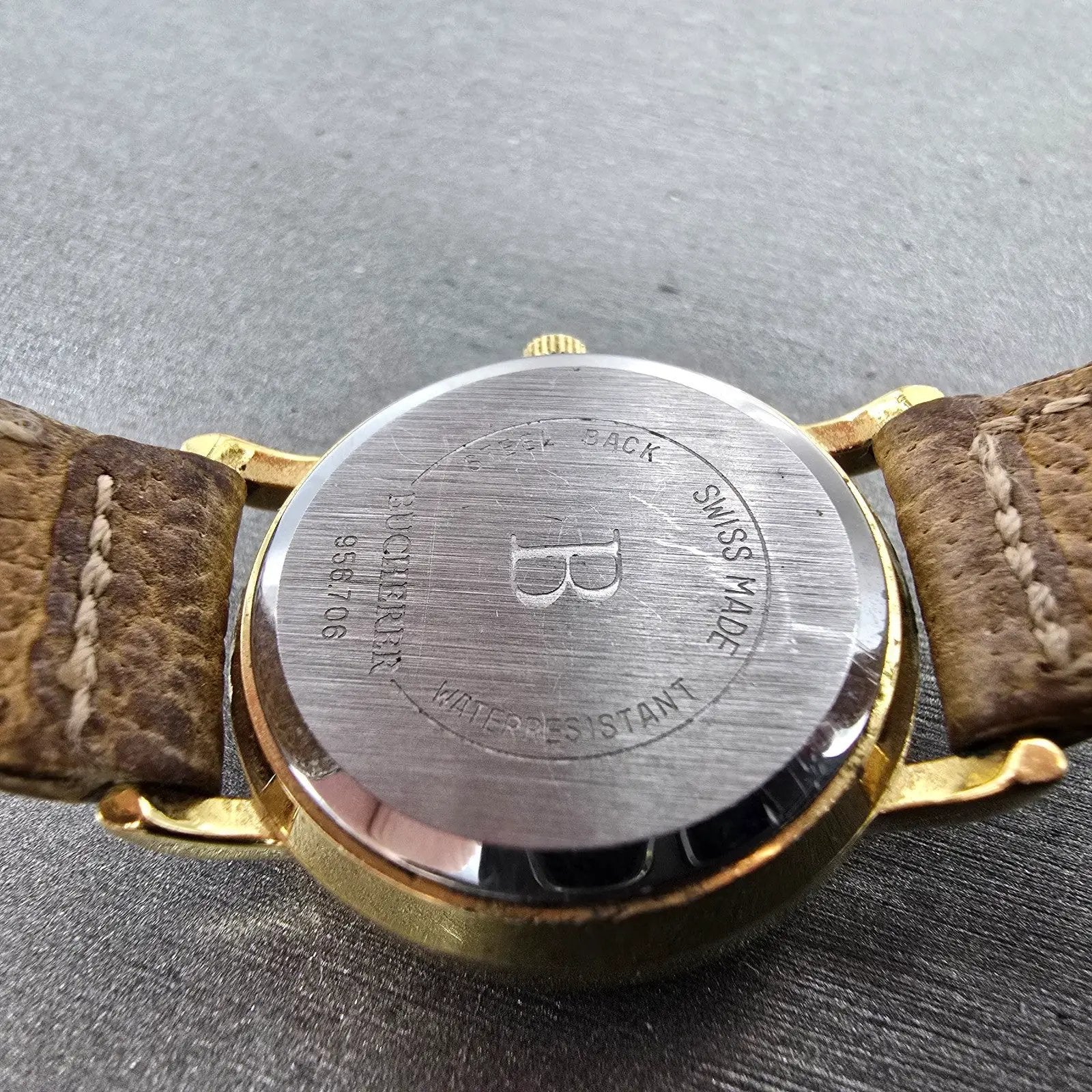 Bucherer Moonphase Watch Women 25mm White Dial Gold Tone Date READ!! New Battery9