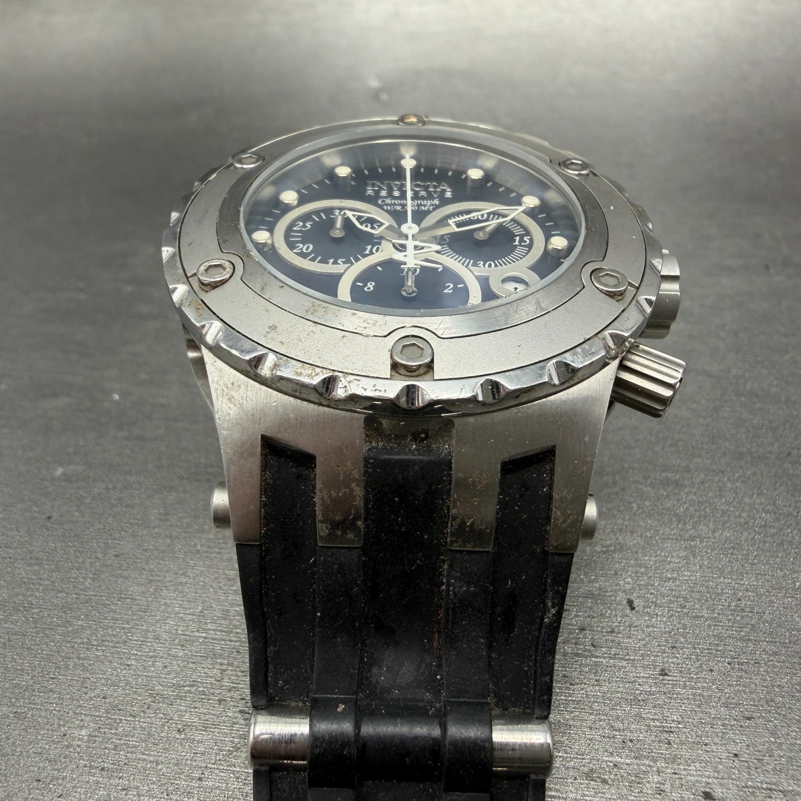 Invicta Reserve Chronograph Watch Men 44mm MOP DIal Steel Date 0524 READ!!!!!!!!2