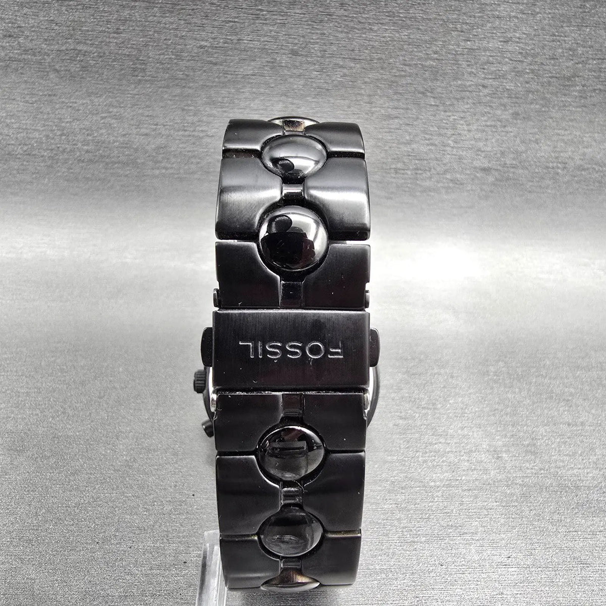 Fossil Arkitekt Chronograph Watch Men 41mm Black Dial Black Date FS-4157 New Bat7