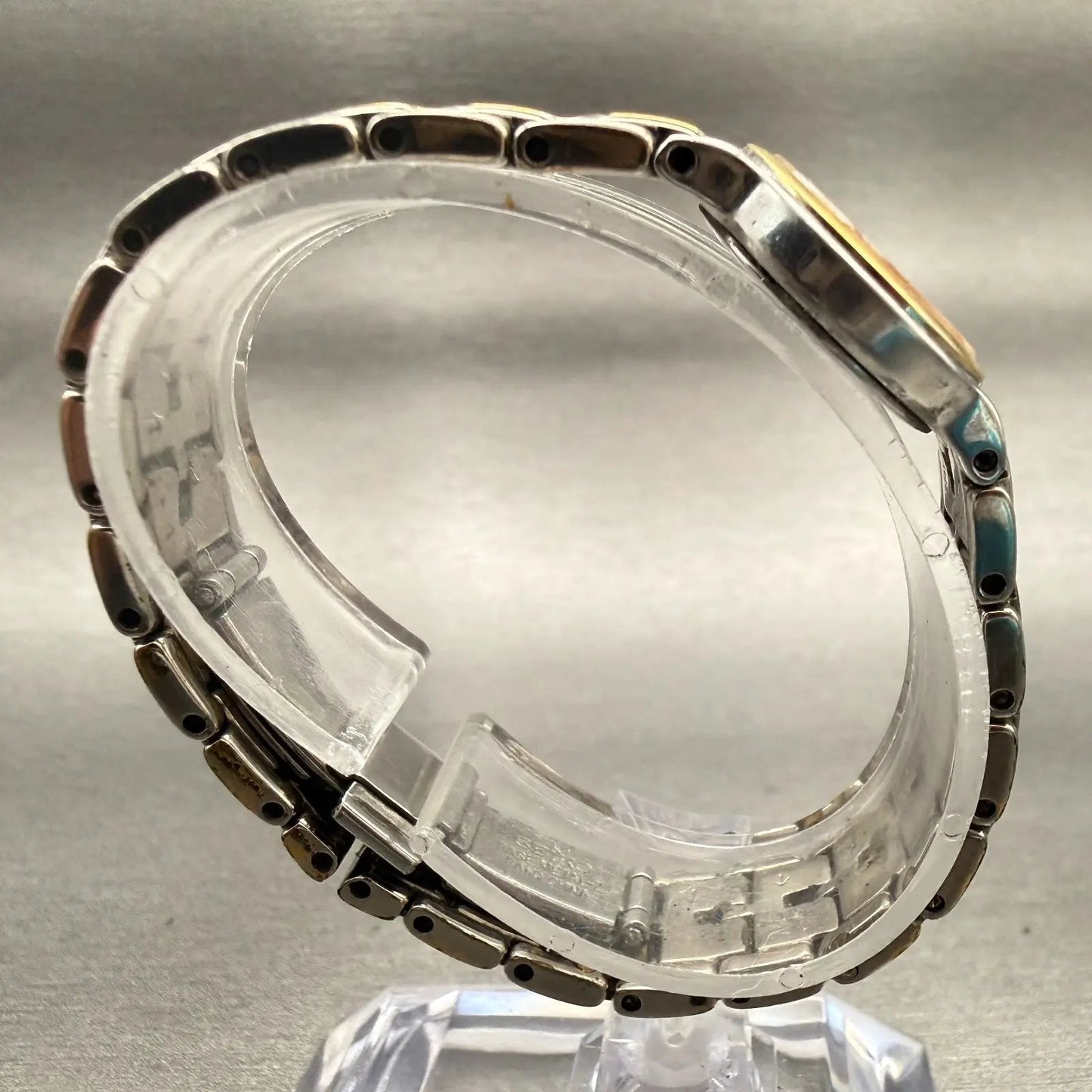 Seiko Watch Women 19mm White Dial Two Tone Round 1N00-0DN0 New Battery Vintage8