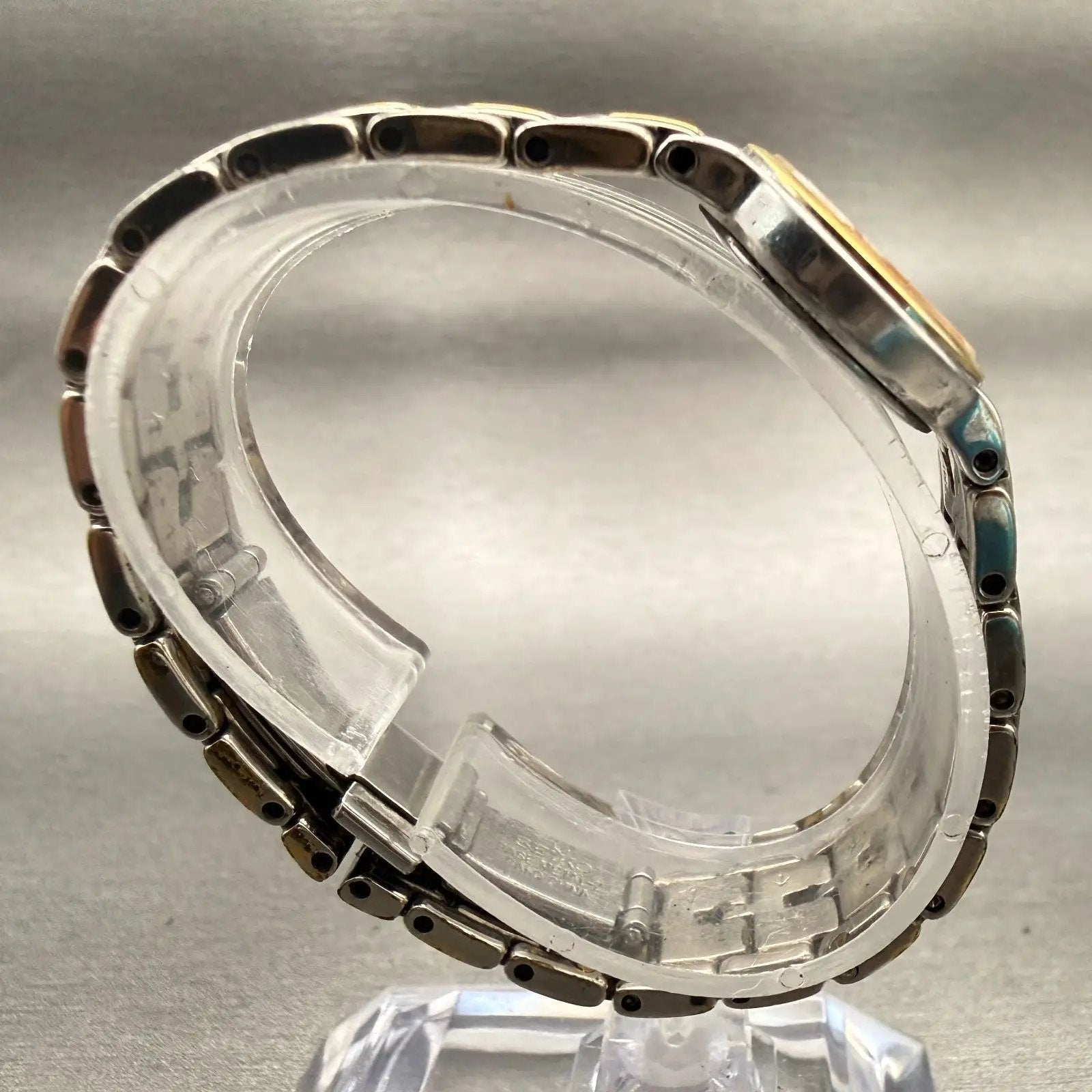 Seiko Watch Women 19mm White Dial Two Tone Round 1N00-0DN0 New Battery Vintage8