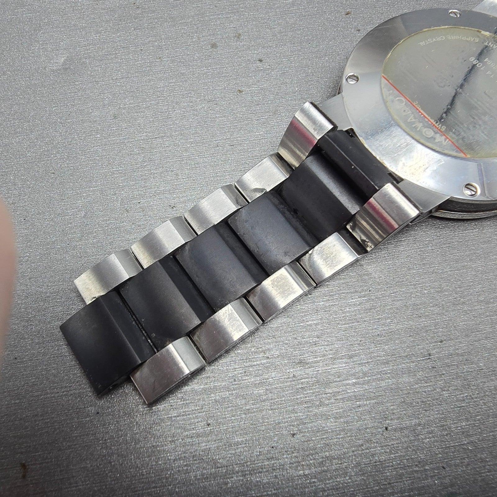 Movado Verto Watch Men 40mm black Dial Silver Tone 19 1 14 1089 New Battery13