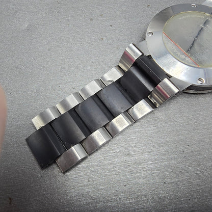 Movado Verto Watch Men 40mm black Dial Silver Tone 19 1 14 1089 New Battery13