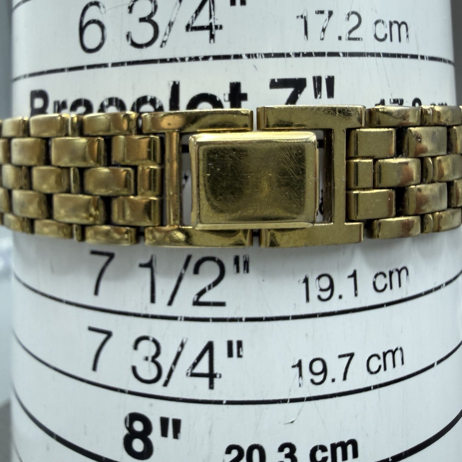 Seiko Tank Watch Women 17mm Black Dial Gold Tone Rectangle V400-5498 New Batt HJ10