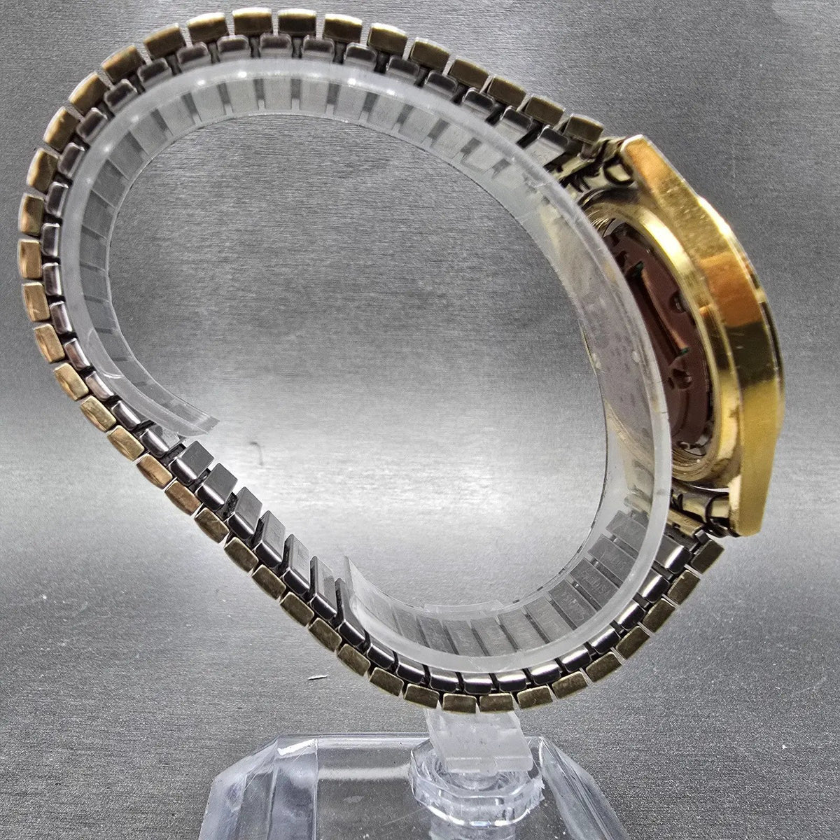 Pulsar Raildroad Approved Watch Men 36mm White Dial Gold Daydate V513 PARTS9