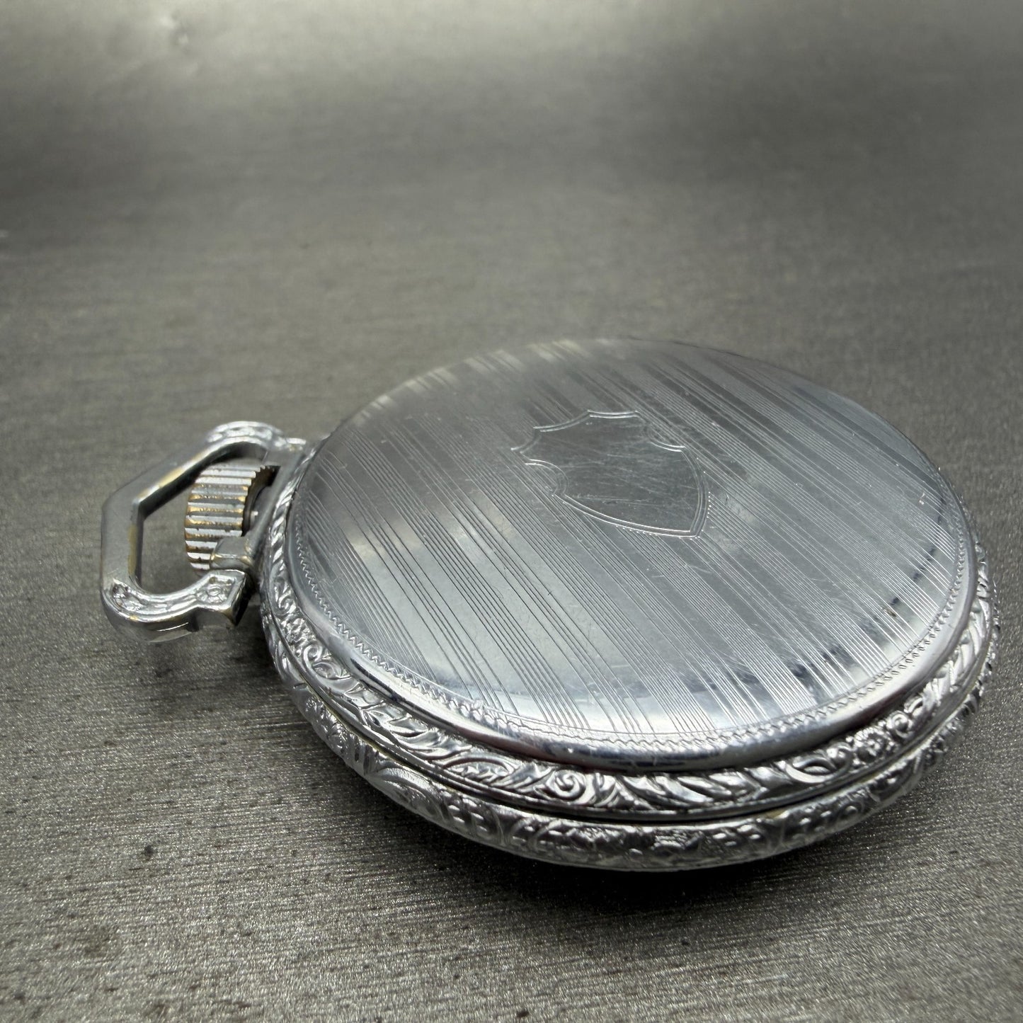 South Bend Pocket Watch White Dial Silver Tone Grade 292 Manual Wind PARTS8