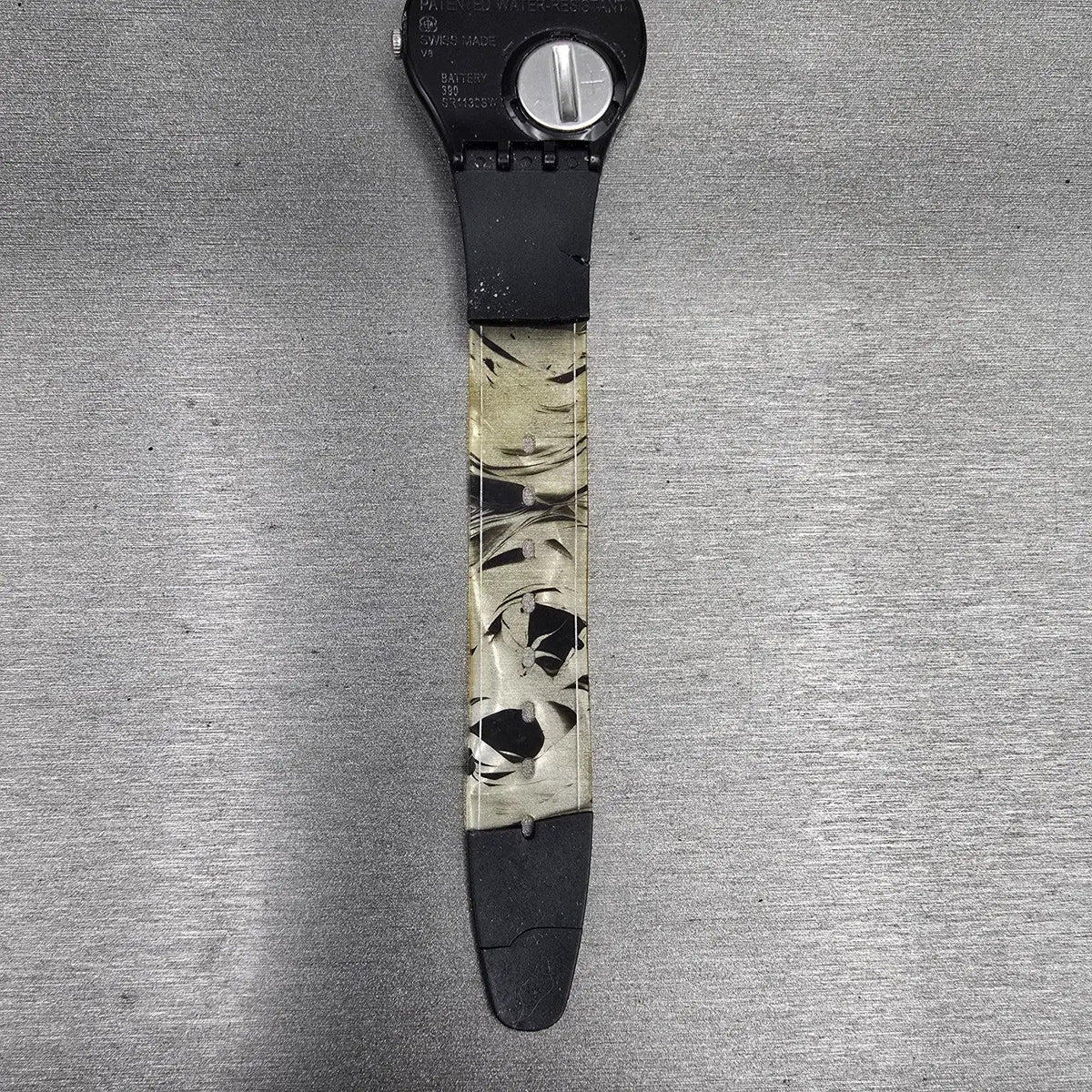 Swatch 1920 Watch Men 34mm Black Dial Black Case Round GB275 New Battery READ10