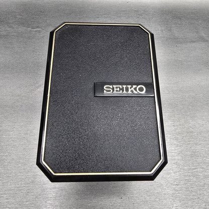 Seiko President Watch Men 35mm Silver Dial Two Tone Daydate 7N43-8111 New Batt14