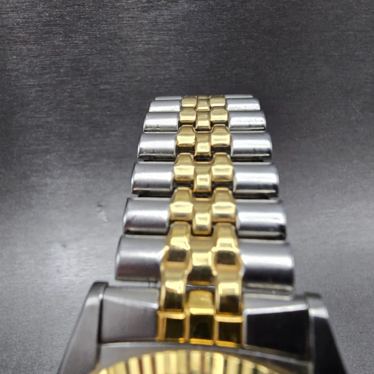 Seiko President Watch Men 36mm Red Dial Two Tone Daydate 5Y23-8A69 New Batt4