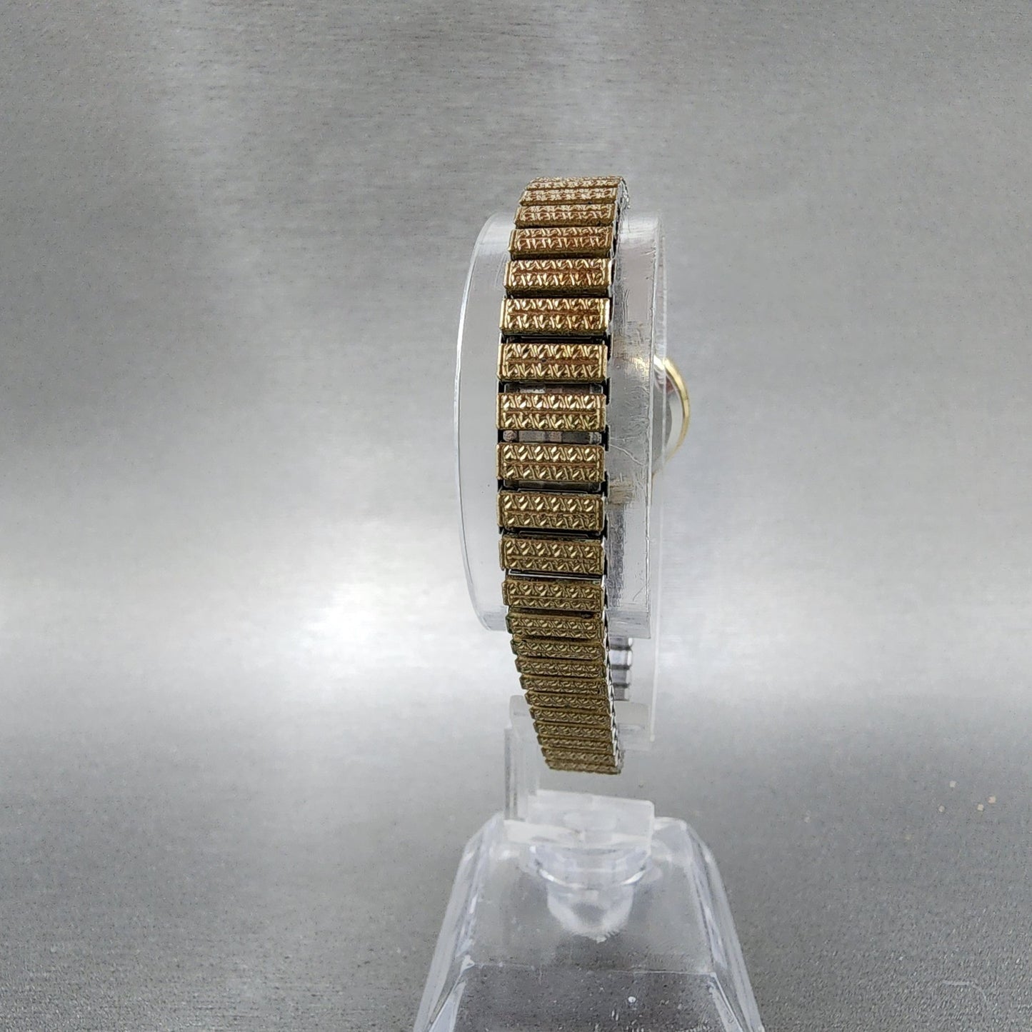 Seiko Watch Women 23mm Champagne Dial Gold Tone Round 54210060 New Battery7