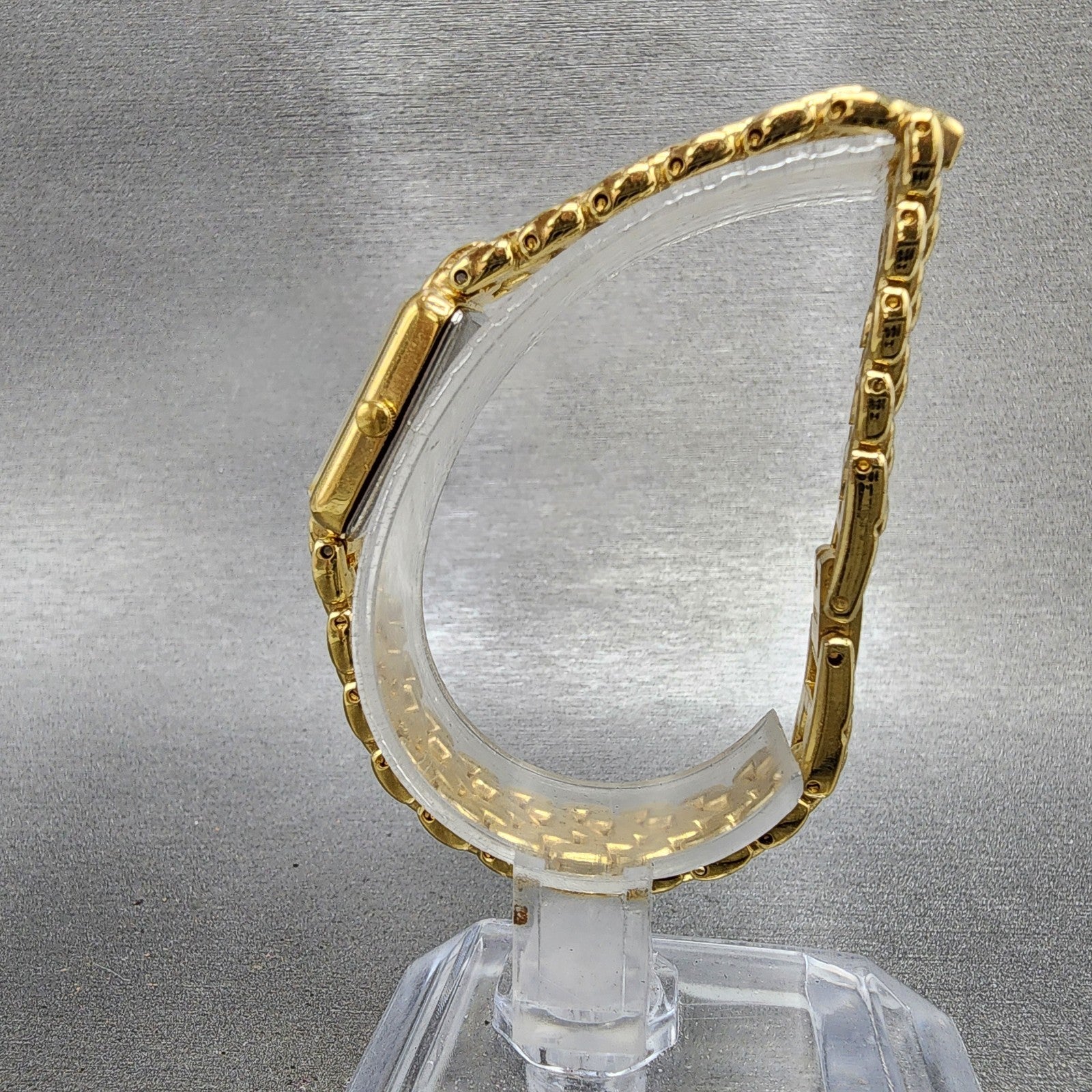 Citizen Tank Watch Women 13mm MOP Dial Gold Tone Rectangle 5421S036505 New Batt6