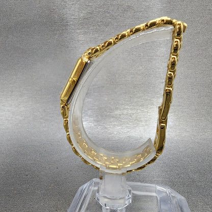 Citizen Tank Watch Women 13mm MOP Dial Gold Tone Rectangle 5421S036505 New Batt6