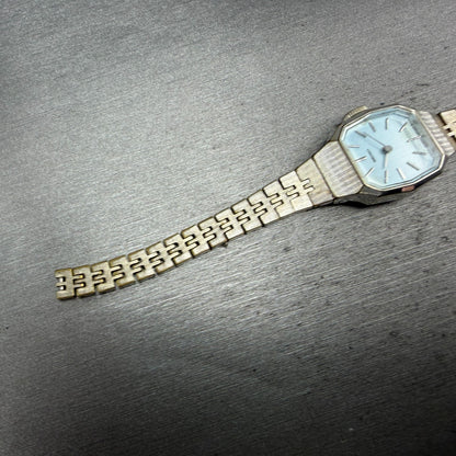 Seiko Watch Women 24mm Blue Dial Silver Tone READ!!! Manual 11-4899 Runs Vintage6