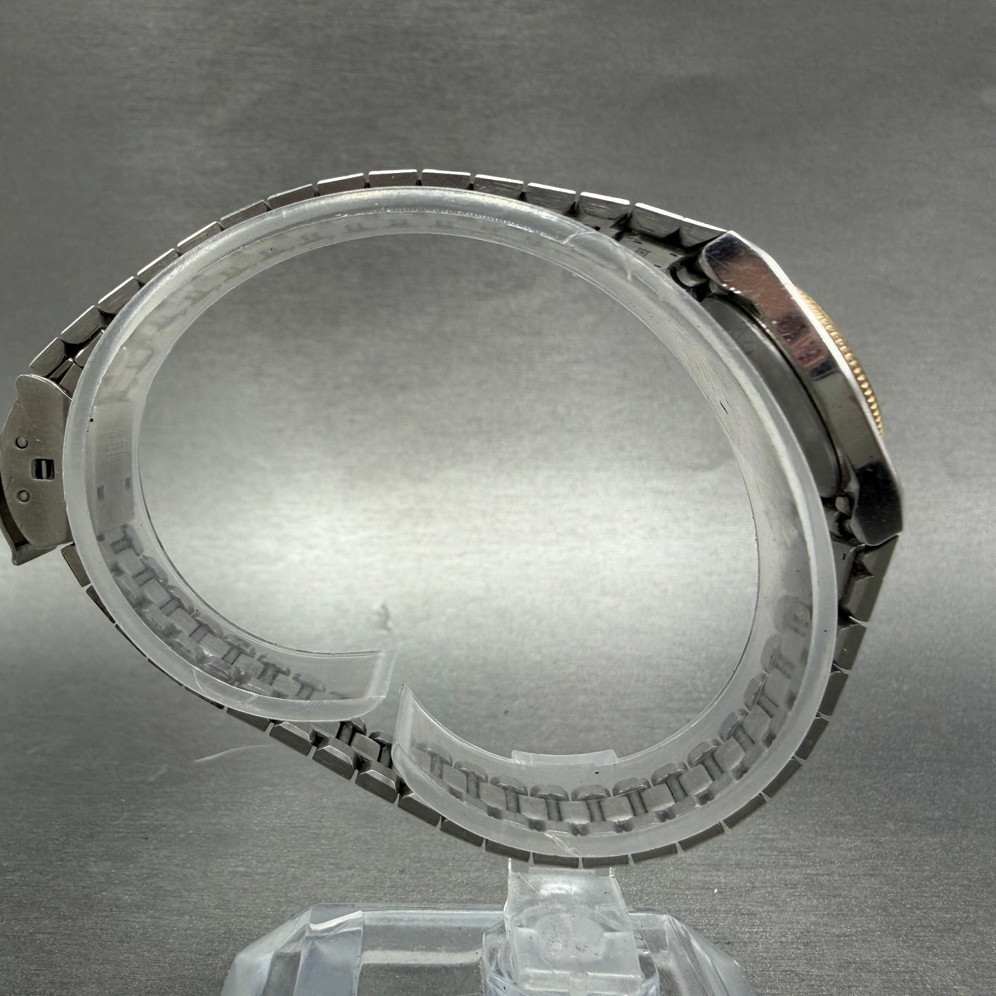 Seiko Watch Women 20mm Silver Dial Two Tone Round 5420-0059 New Battery Vintage8