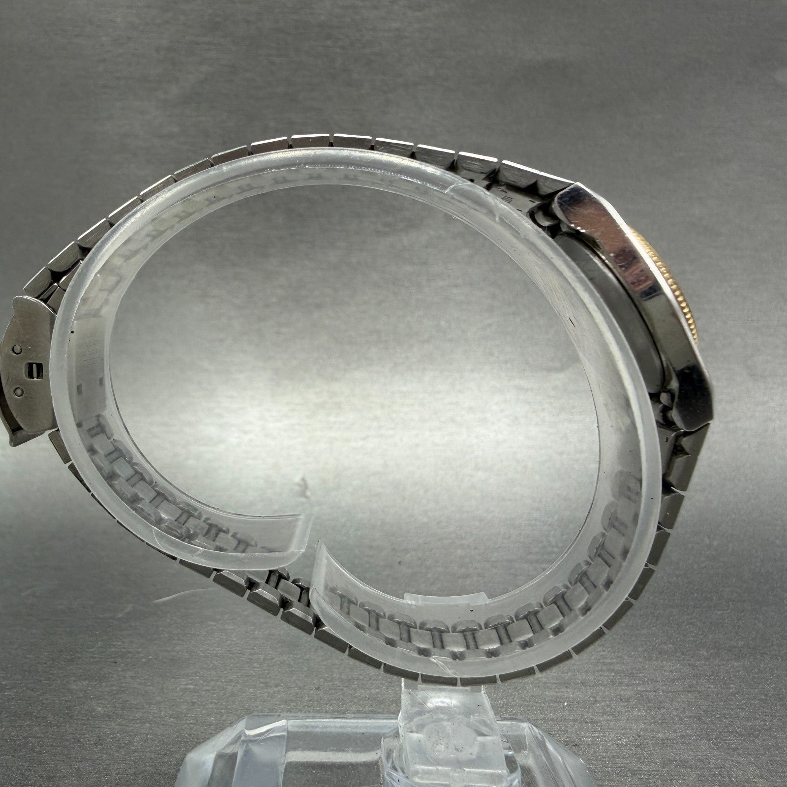 Seiko Watch Women 20mm Silver Dial Two Tone Round 5420-0059 New Battery Vintage8