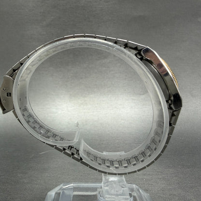 Seiko Watch Women 20mm Silver Dial Two Tone Round 5420-0059 New Battery Vintage8