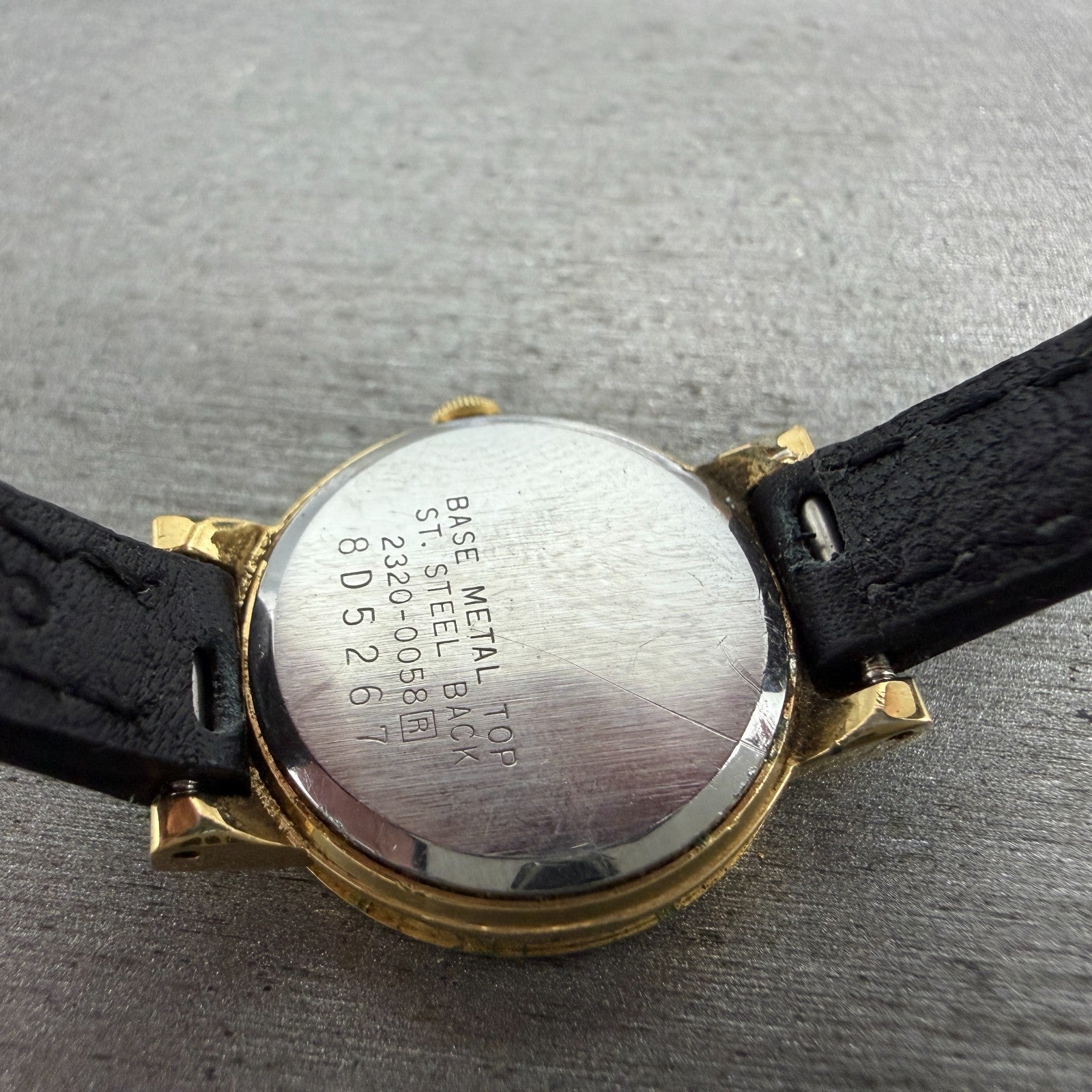 Seiko Watch Women 21mm Champagne Dial Gold Tone Round 2320-0058 New Battery VTG9