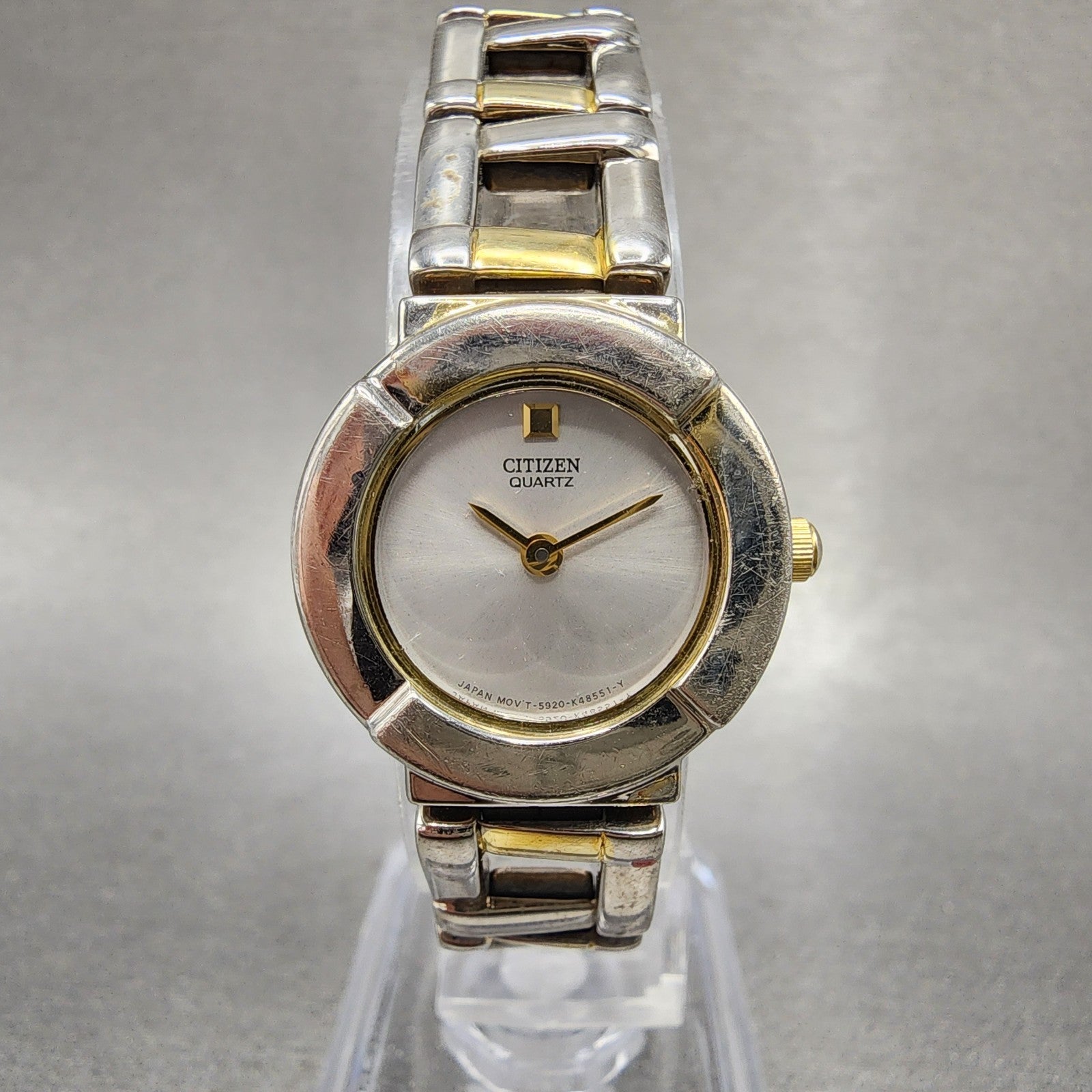 Citizen Watch Women 22mm Silver Dial Two Tone Round 5920K15656 New Battery0