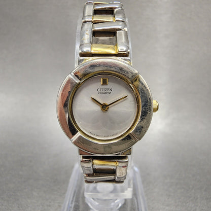Citizen Watch Women 22mm Silver Dial Two Tone Round 5920K15656 New Battery0