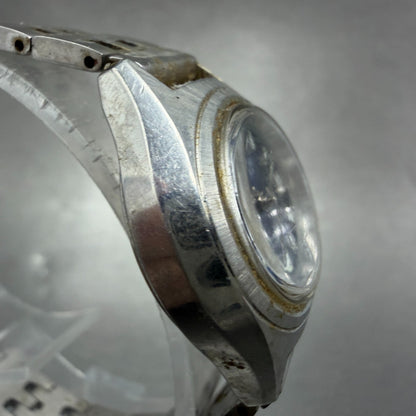 Citizen Automatic Watch Women 26mm Blue Dial Silver Tone Date 4-0690672 Runs3
