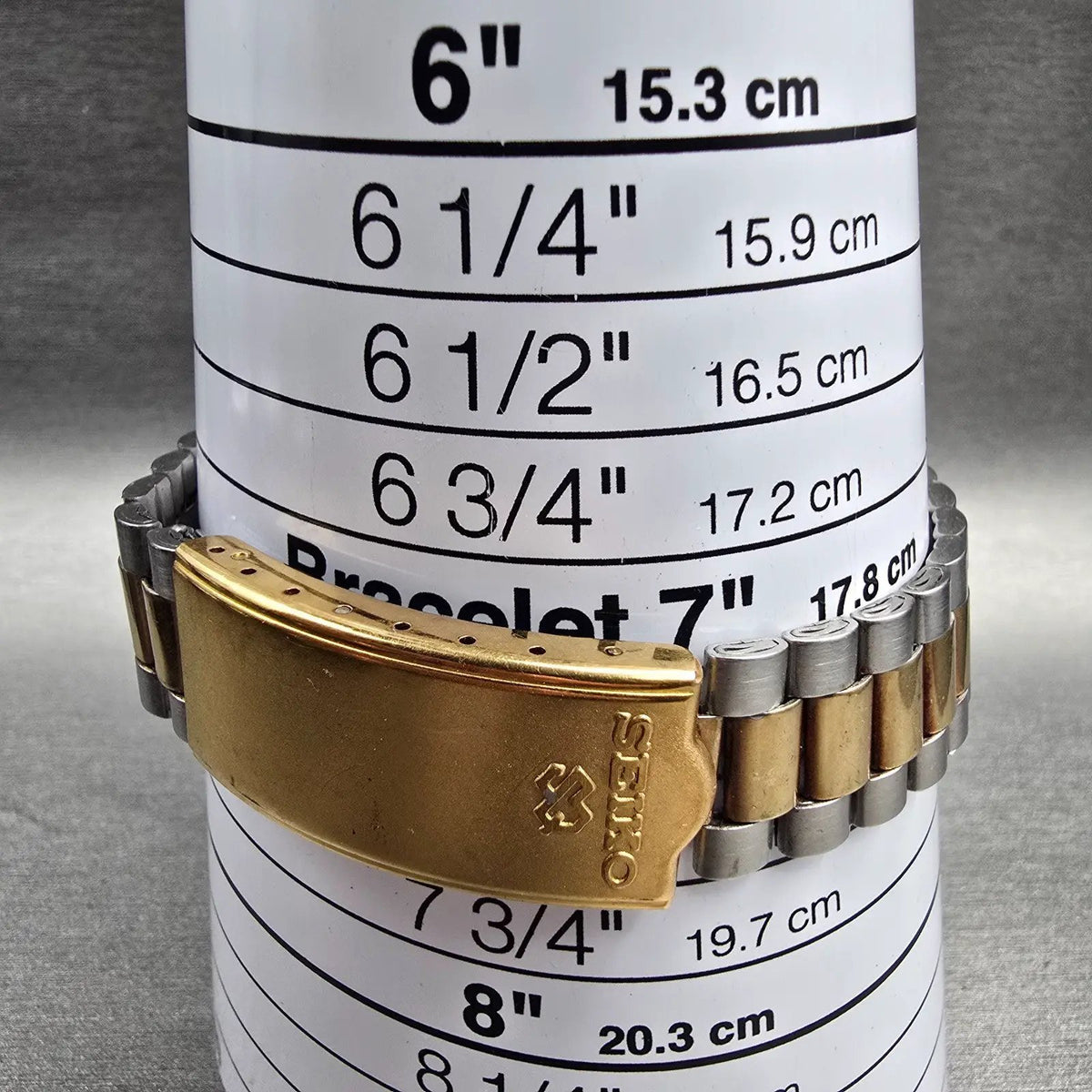 Seiko President Watch Men 35mm Silver Dial Two Tone Daydate 6923-8089 New Batt 69