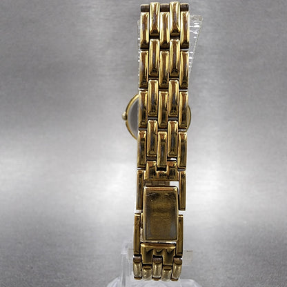 Seiko Watch Women 22mm White Dial Gold Tone Round 1n00-0a99 New Battery
