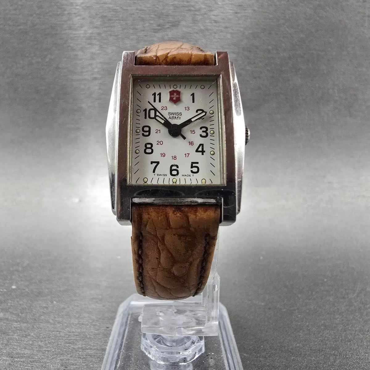 Victorinox Swiss Army Officer Tank Watch Women 23mm White Dial Steel  PARTS7