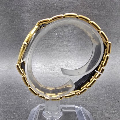 Movado Museum Watch Men 33mm Blue Dial Gold Tone Round 88.33.874 New Battery AD6