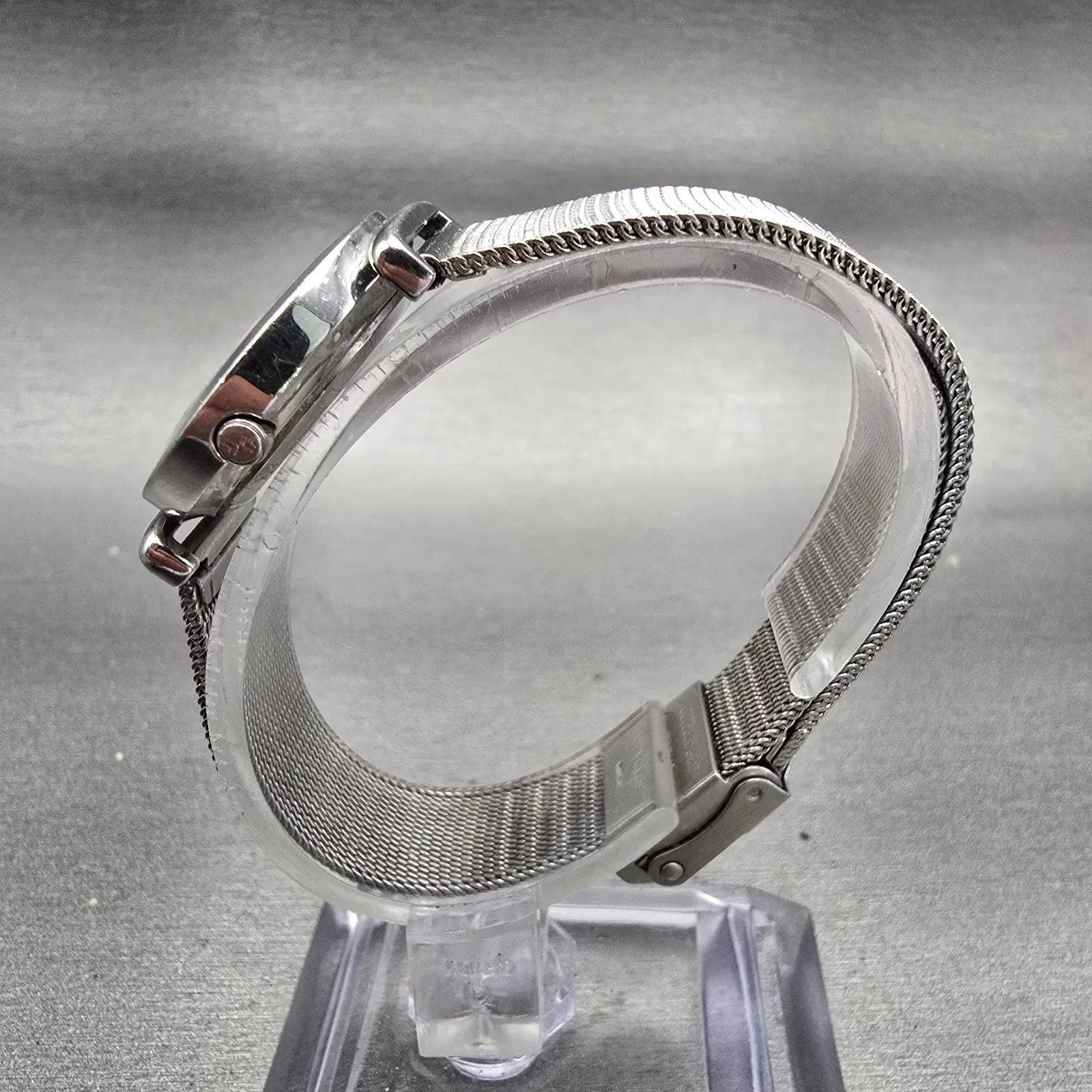Skagen Steel Watch Women 25mm Silver Dial Silver Tone Round 107SGSC New Battery5