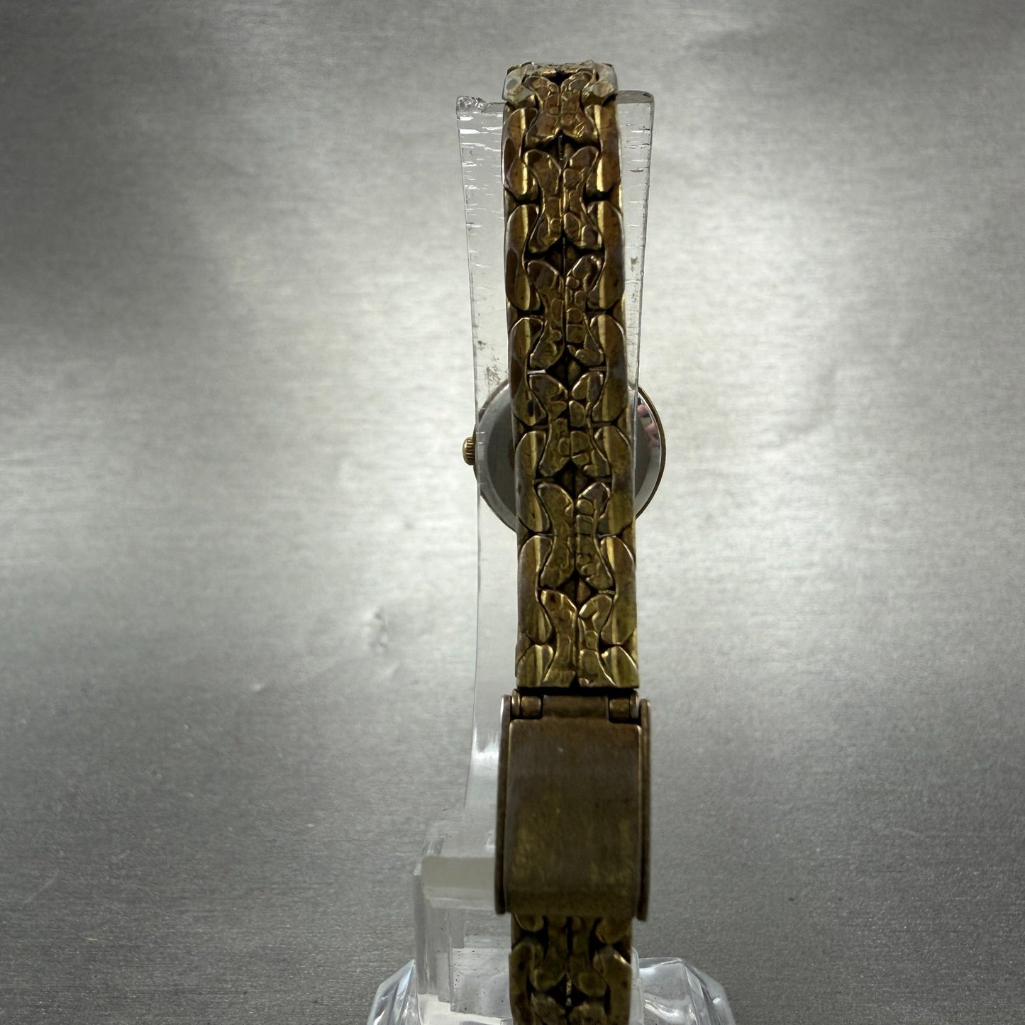 Waltham Watch Women 18mm Champagne Dial Gold Tone Round YWL204-5Y30-093 New Batt7