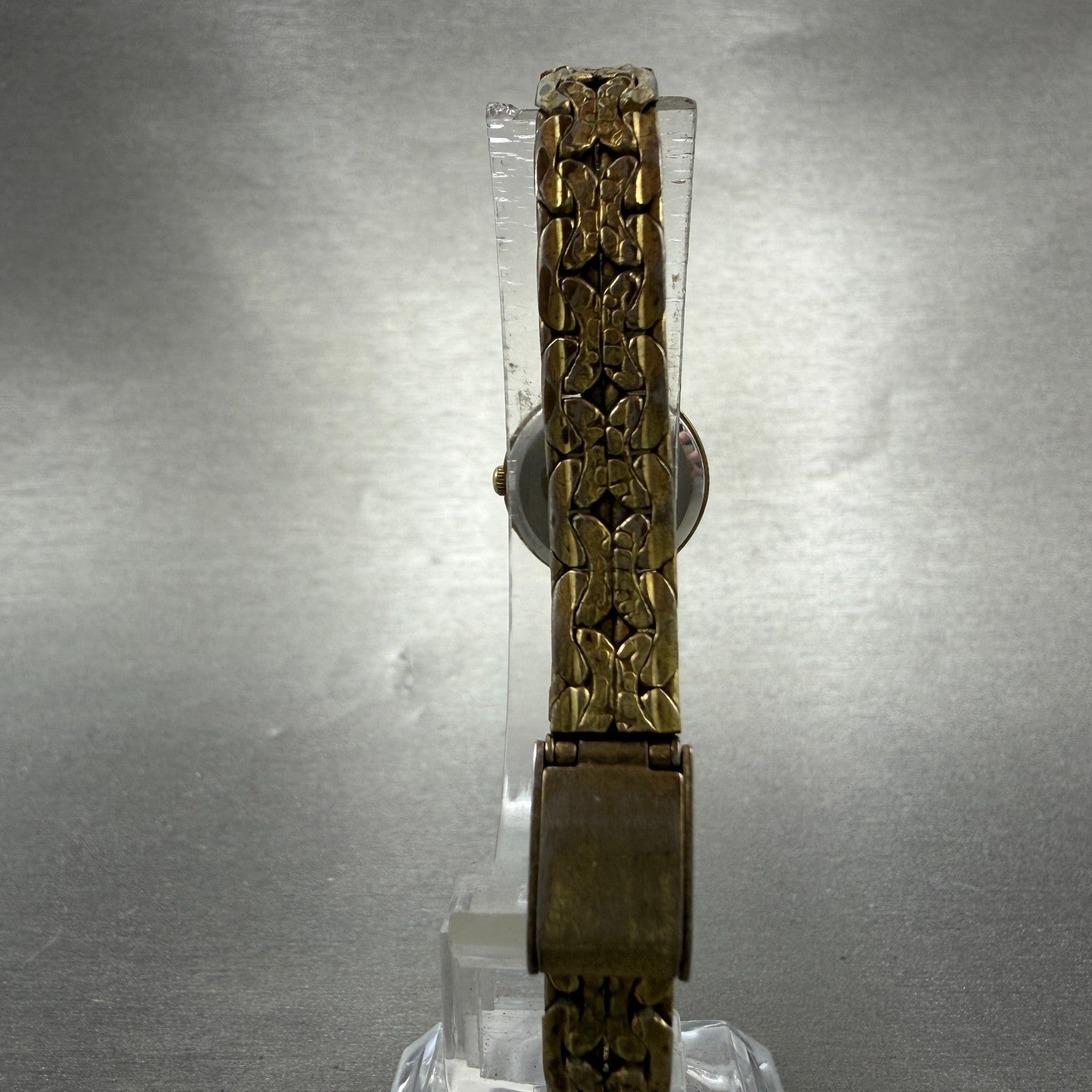Waltham Watch Women 18mm Champagne Dial Gold Tone Round YWL204-5Y30-093 New Batt7