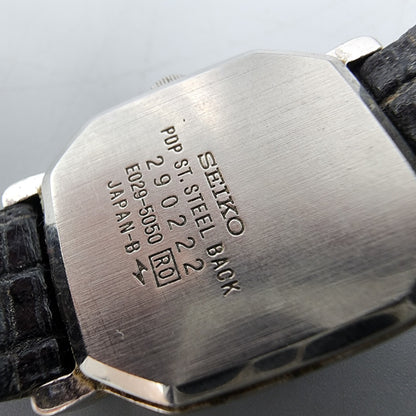 VTG Seiko Watch Women 22mm Analog Digital Silver Dial Palladium READ!!! E029