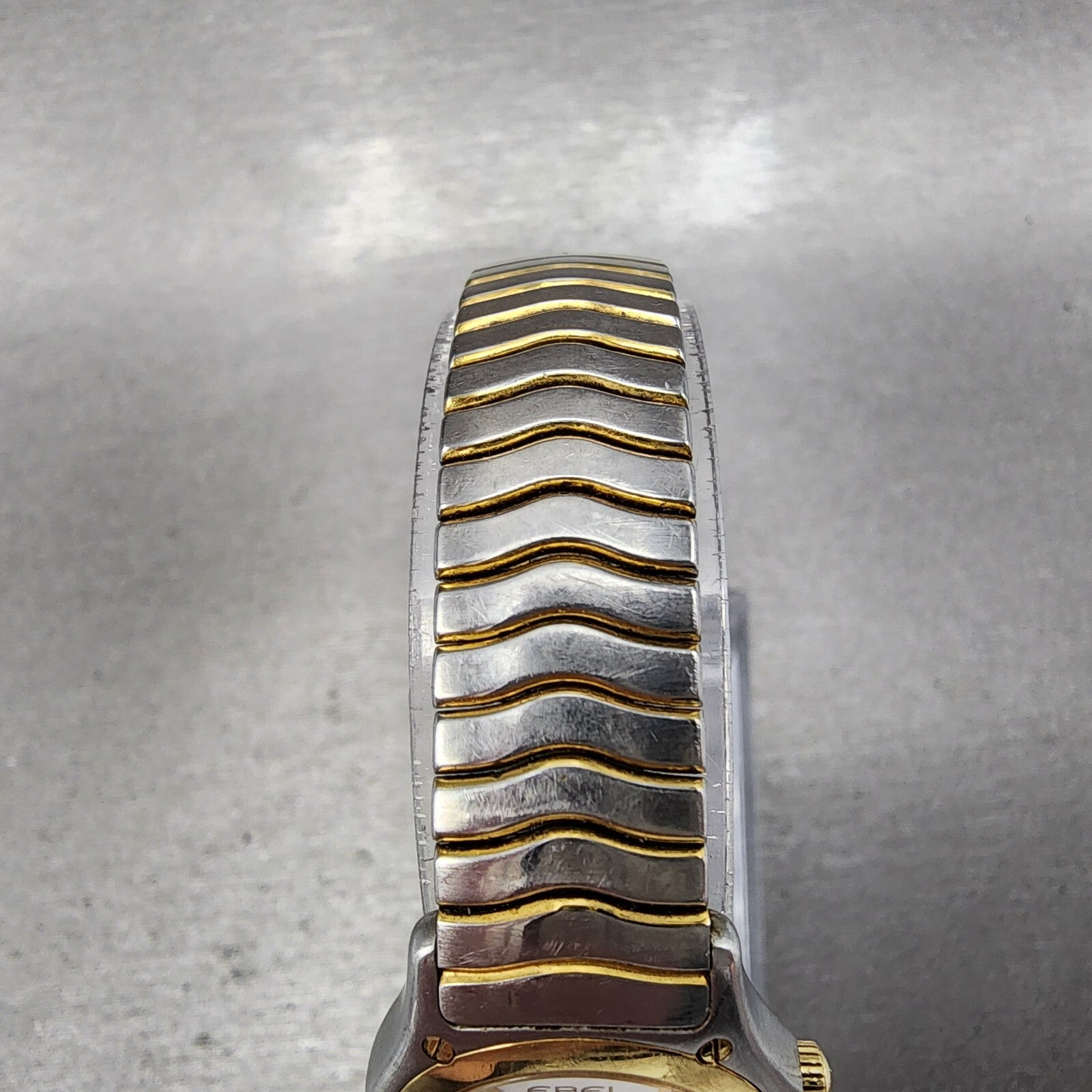 Ebel Classic Wave Watch Women 21mm White Dial Two Tone 18k Gold Round New Batt4