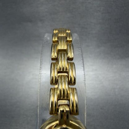 Citizen Watch Women 16mm Black Dial Gold Tone Oval 3220326091 New Battery4