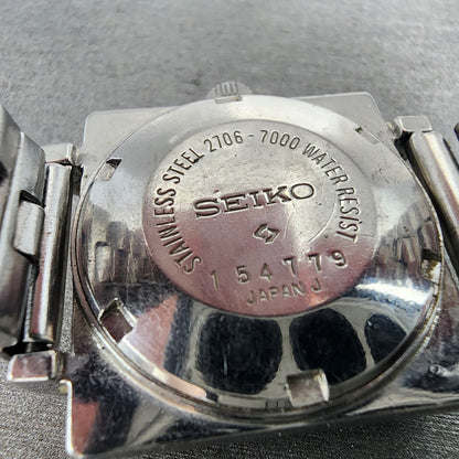 Seiko Automatic Watch Women 26mm Silver Dial Steel Daydate Rectangle Runs!!!!!!!9