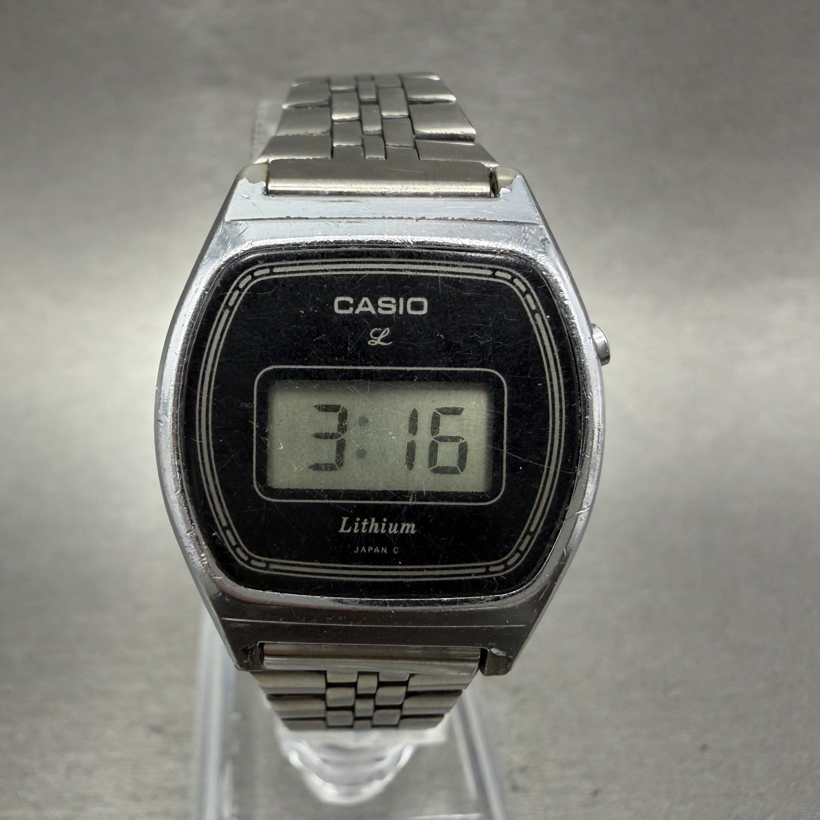 Casio LB320 Watch Women 25mm Digital Silver Tone Round New Battery Vintage0