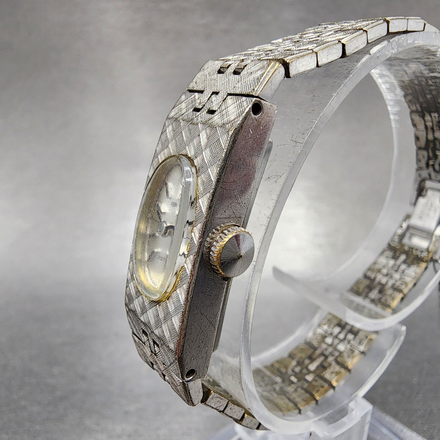 VTG Seiko Watch Women 12mm Silver Dial Gold Plated Manual Wind Runs 152033402
