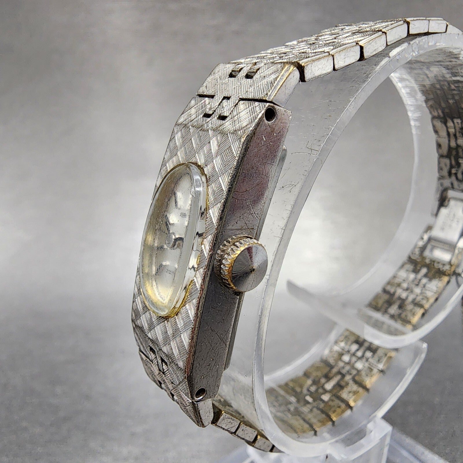 VTG Seiko Watch Women 12mm Silver Dial Gold Plated Manual Wind Runs 152033402