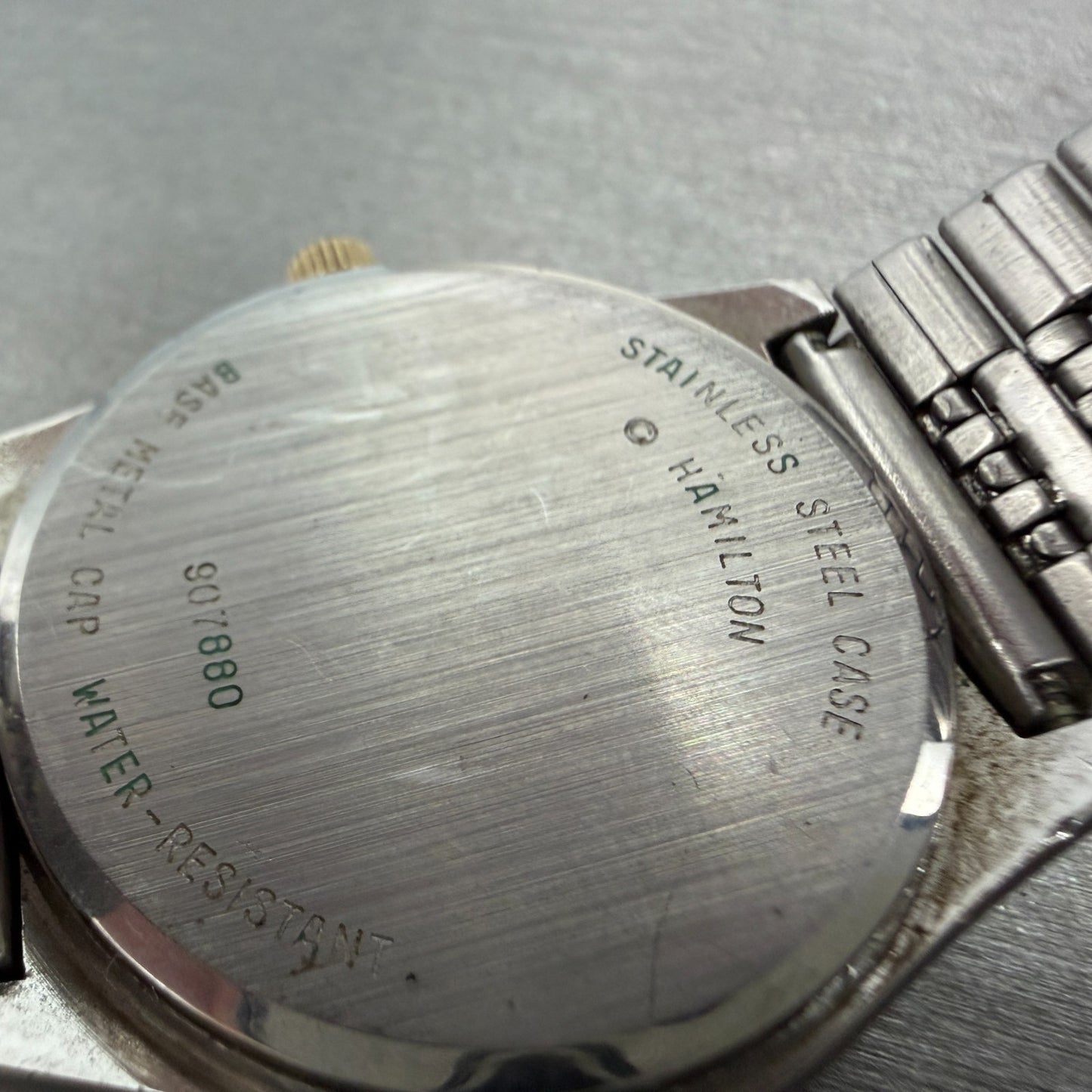 Hamilton Watch Men 35mm Silver Dial Two Tone Daydate Round 907880 PARTS10