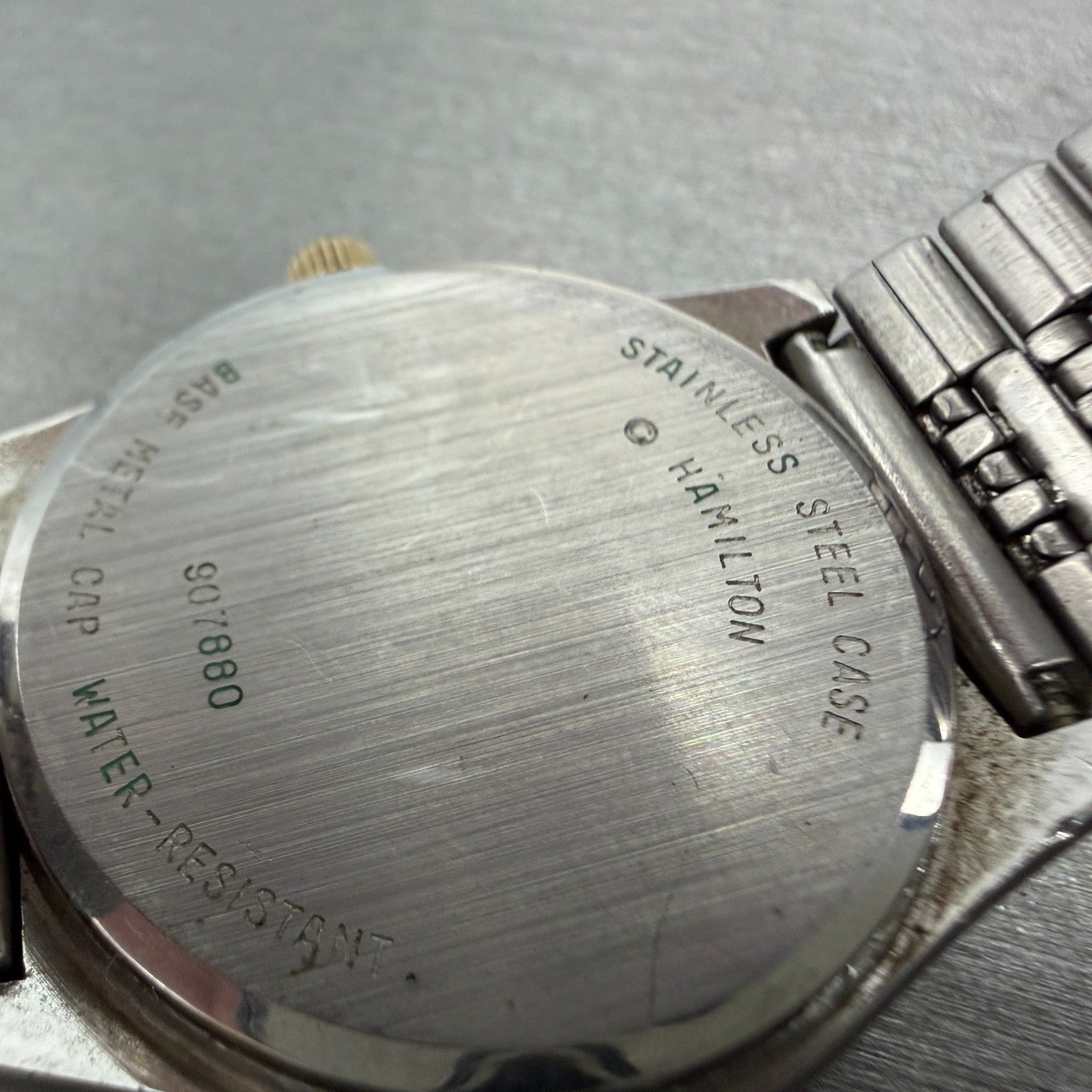 Hamilton Watch Men 35mm Silver Dial Two Tone Daydate Round 907880 PARTS10