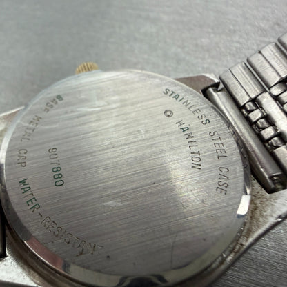 Hamilton Watch Men 35mm Silver Dial Two Tone Daydate Round 907880 PARTS10
