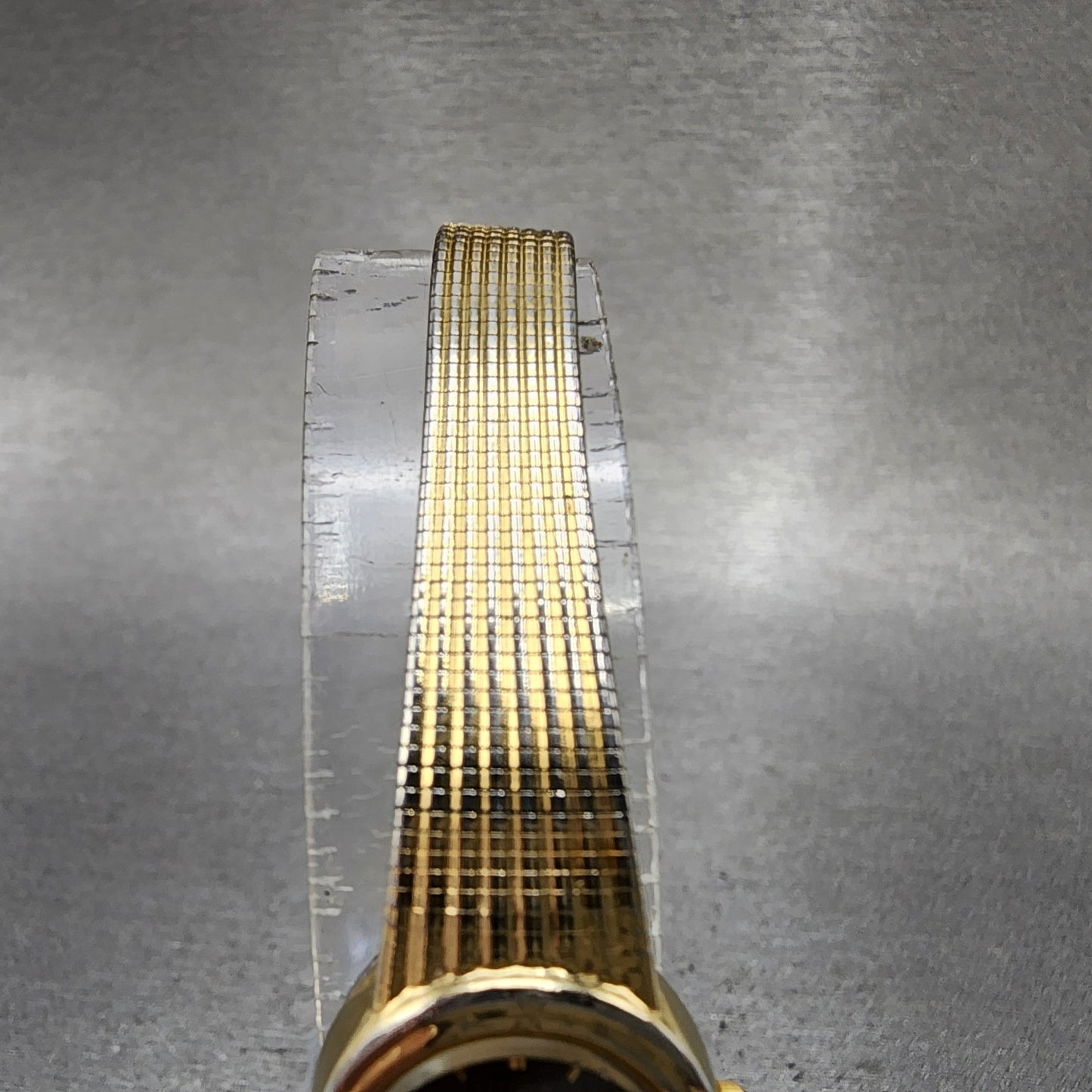 Citizen CQ Watch Women 17mm Black Dial Gold Tone Round 3220324234 New Battery2