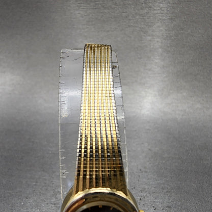 Citizen CQ Watch Women 17mm Black Dial Gold Tone Round 3220324234 New Battery2