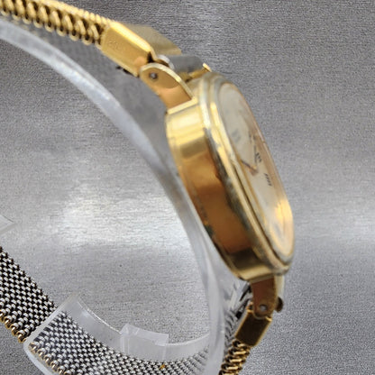 Seiko Watch Women 21mm Champagne Dial Gold Tone Oval 165960 New Battery3